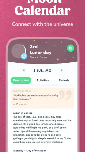 Navamsha: Moon Phase Calendar screenshot