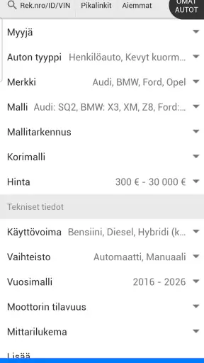 Nettiauto screenshot