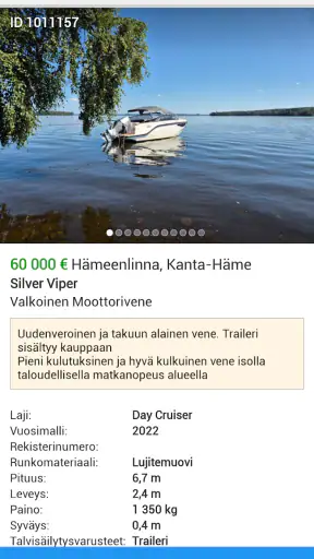 Nettivene screenshot