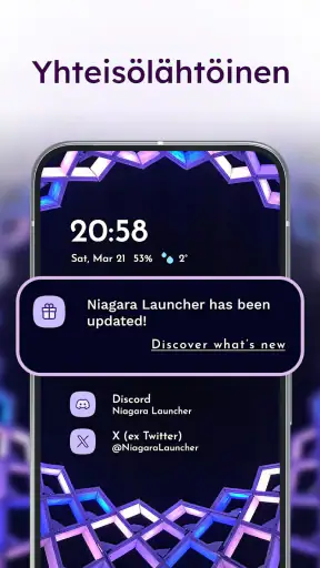 Niagara Launcher tuore/siisti screenshot