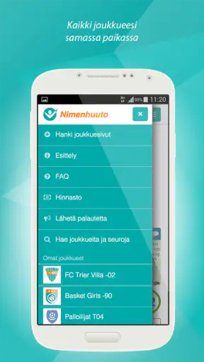 Nimenhuuto.com screenshot