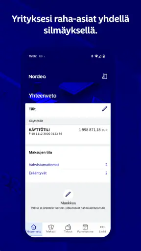 Nordea Business FI screenshot