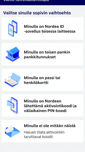 Nordea ID screenshot