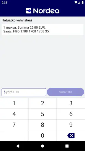 Nordea ID screenshot