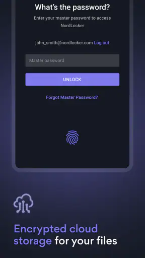 NordLocker Cloud Storage Space screenshot