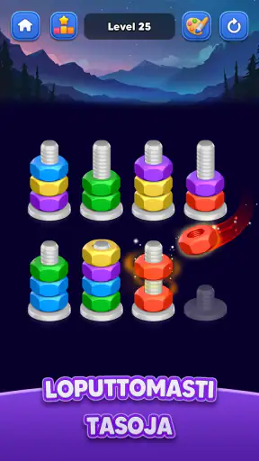 Nut Sort: Color Match Game screenshot