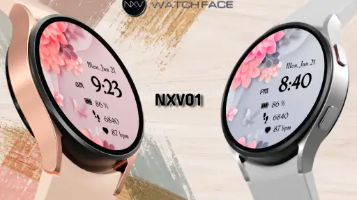 NXV01 Flower bloom watch face screenshot