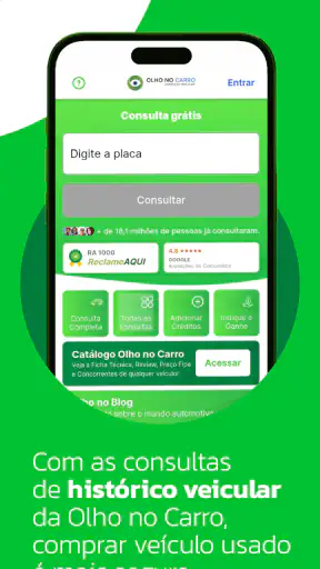 Olho no Carro: Consultar Placa screenshot