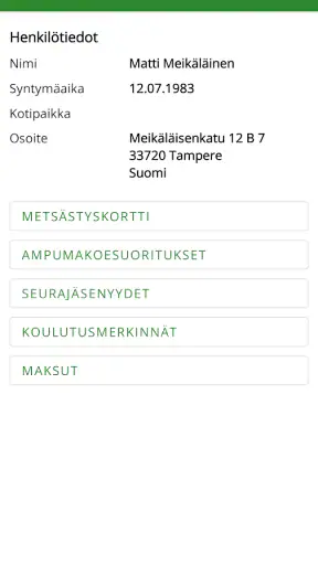 Oma riista screenshot