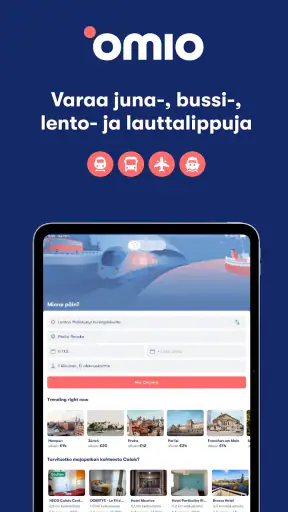 Omio: Junat, bussit & lennot screenshot