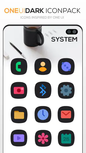ONE UI DARK Icon Pack screenshot