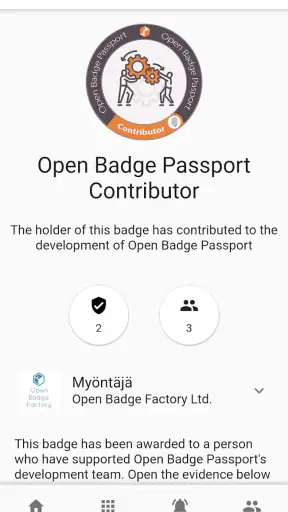 Open Badge Passport screenshot