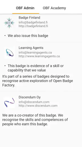 Open Badge Passport screenshot
