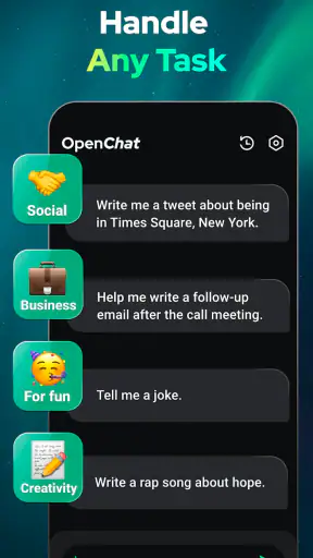 Open Chat - AI bot app screenshot