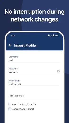 OpenVPN Connect screenshot