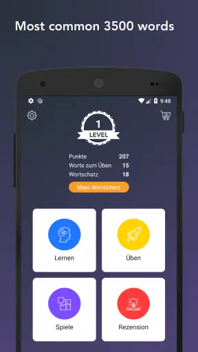 Opi englannin sanoja, lauseita screenshot