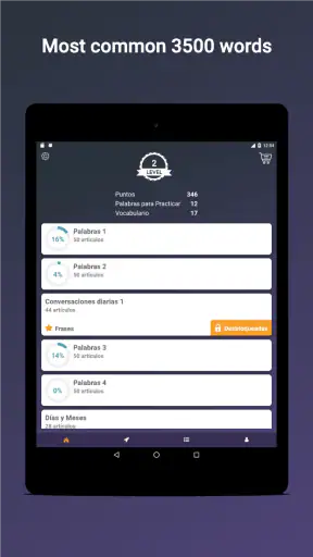 Opi englannin sanoja, lauseita screenshot