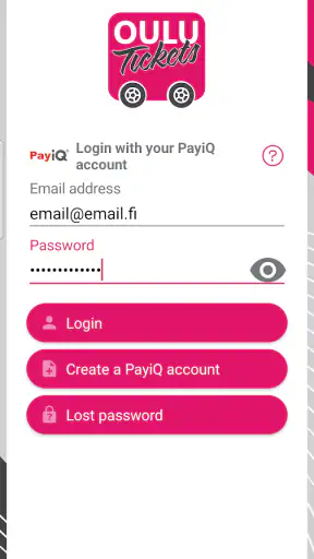 Oulu Tickets screenshot