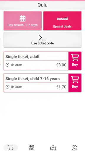 Oulu Tickets screenshot