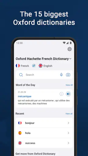 Oxford Dictionary & Thesaurus screenshot