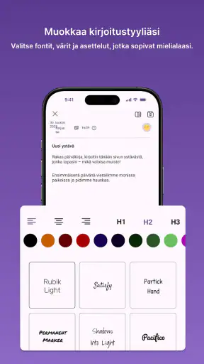 Päiväkirja & Private Notes screenshot