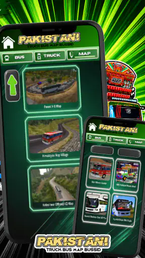 Pakistani Truck Bus Map Bussid screenshot