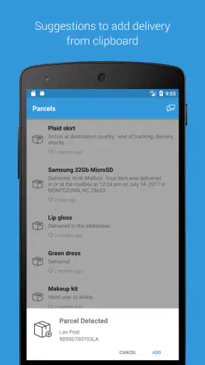 Parcels: Track Online Orders screenshot