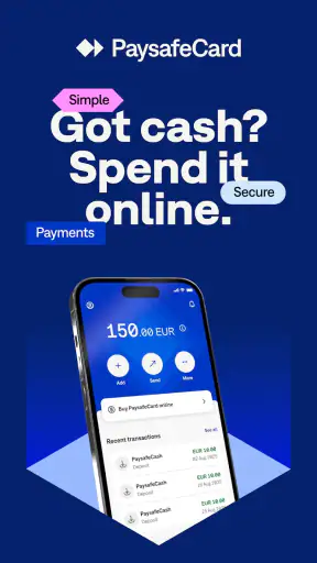 PaysafeCard - prepaid payments screenshot