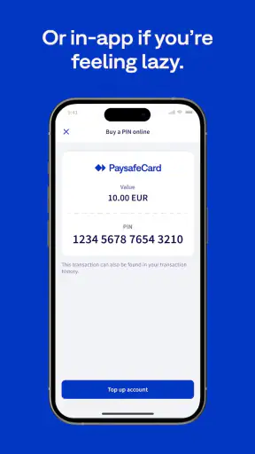 PaysafeCard - prepaid payments screenshot
