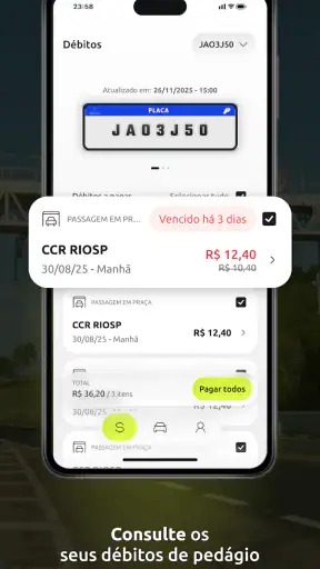 Pedágio Digital screenshot