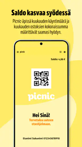 Picnic-äppi screenshot
