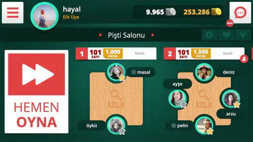 Pişti Online screenshot