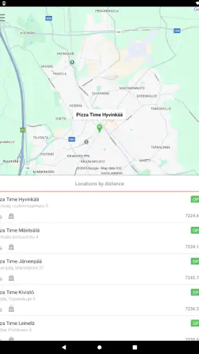 Pizza Time Ravintolat screenshot