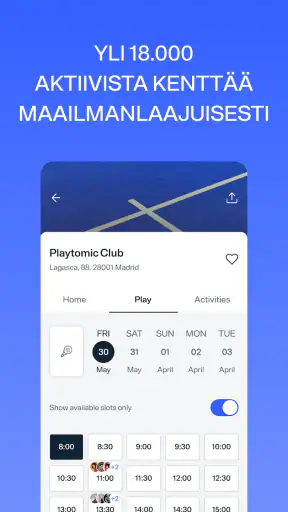Playtomic – Pelaa Padelia screenshot