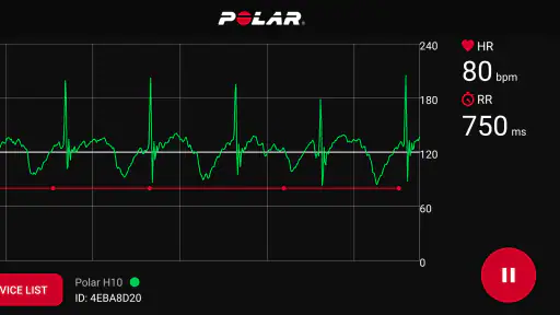 Polar Equine App screenshot