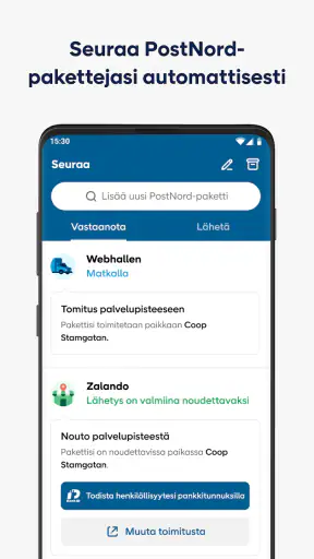 PostNord screenshot