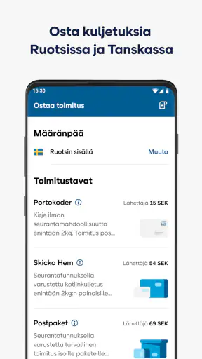 PostNord screenshot