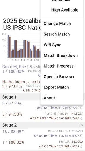 PractiScore Competitor screenshot