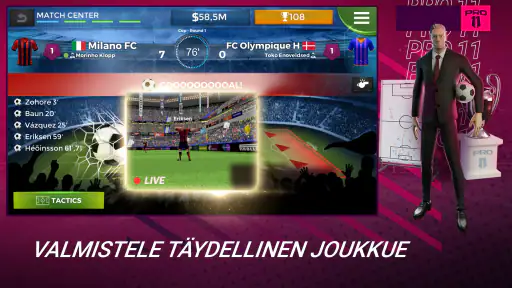 Pro 11 - Football Manager Game screenshot