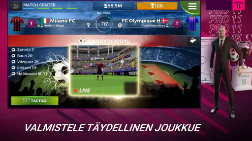 Pro 11 - Football Manager Game screenshot