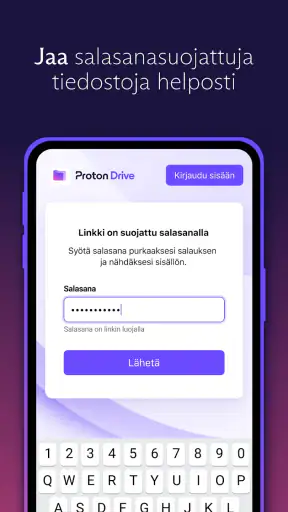 Proton Drive: Pilvitallennus screenshot