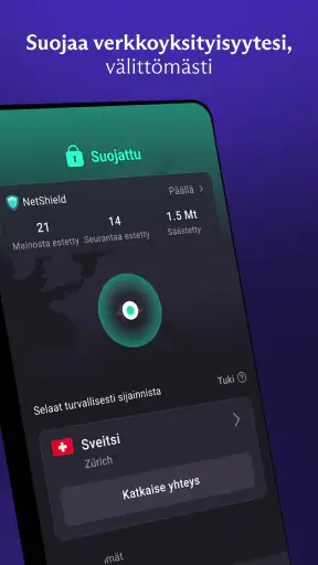 Proton VPN: Nopea ja varma screenshot