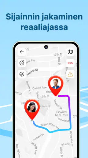 Puhelinpaikannin – GPS screenshot