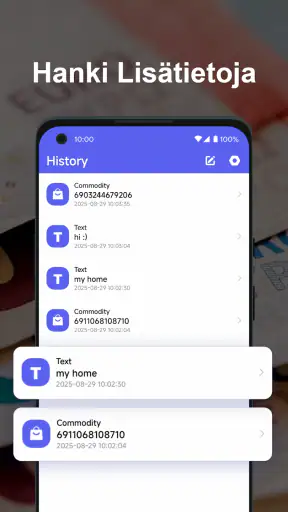 QR-skanneri screenshot