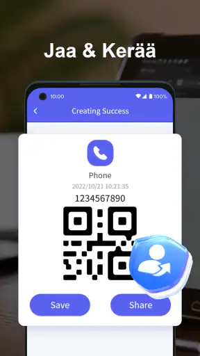 QR-skanneri screenshot