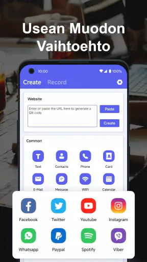 QR-skanneri screenshot