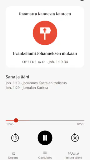 Raamattu kannesta kanteen screenshot