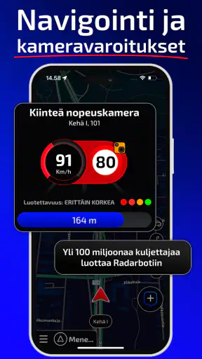 Radarbot: Tutkanpaljastin GPS screenshot