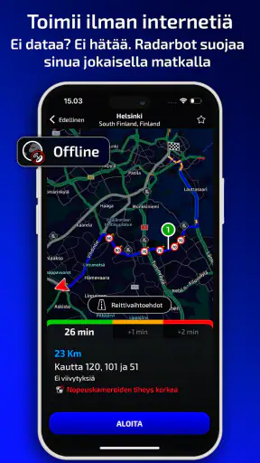 Radarbot: Tutkanpaljastin GPS screenshot