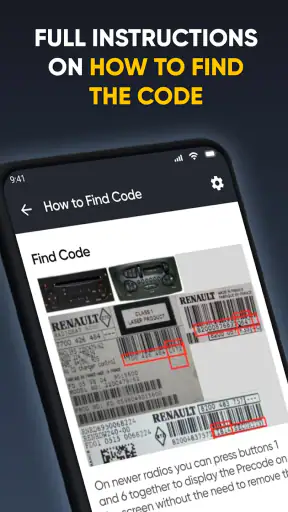 Radio Code Generator for Cars screenshot